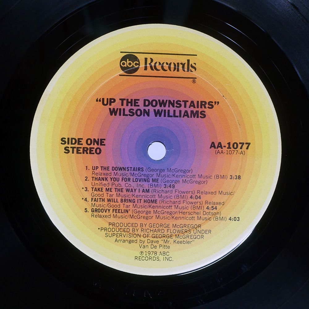 US盤 WILSON |UP THE DOWN STAIRS|ABC AA 1077 LP その他 レコード CD DVD ブルーレイ