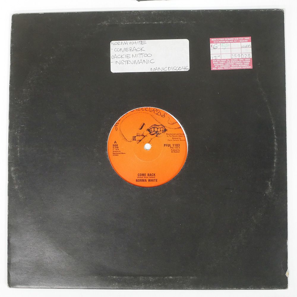 UK盤 NORMA WHITE COME BACK! MANIC 12