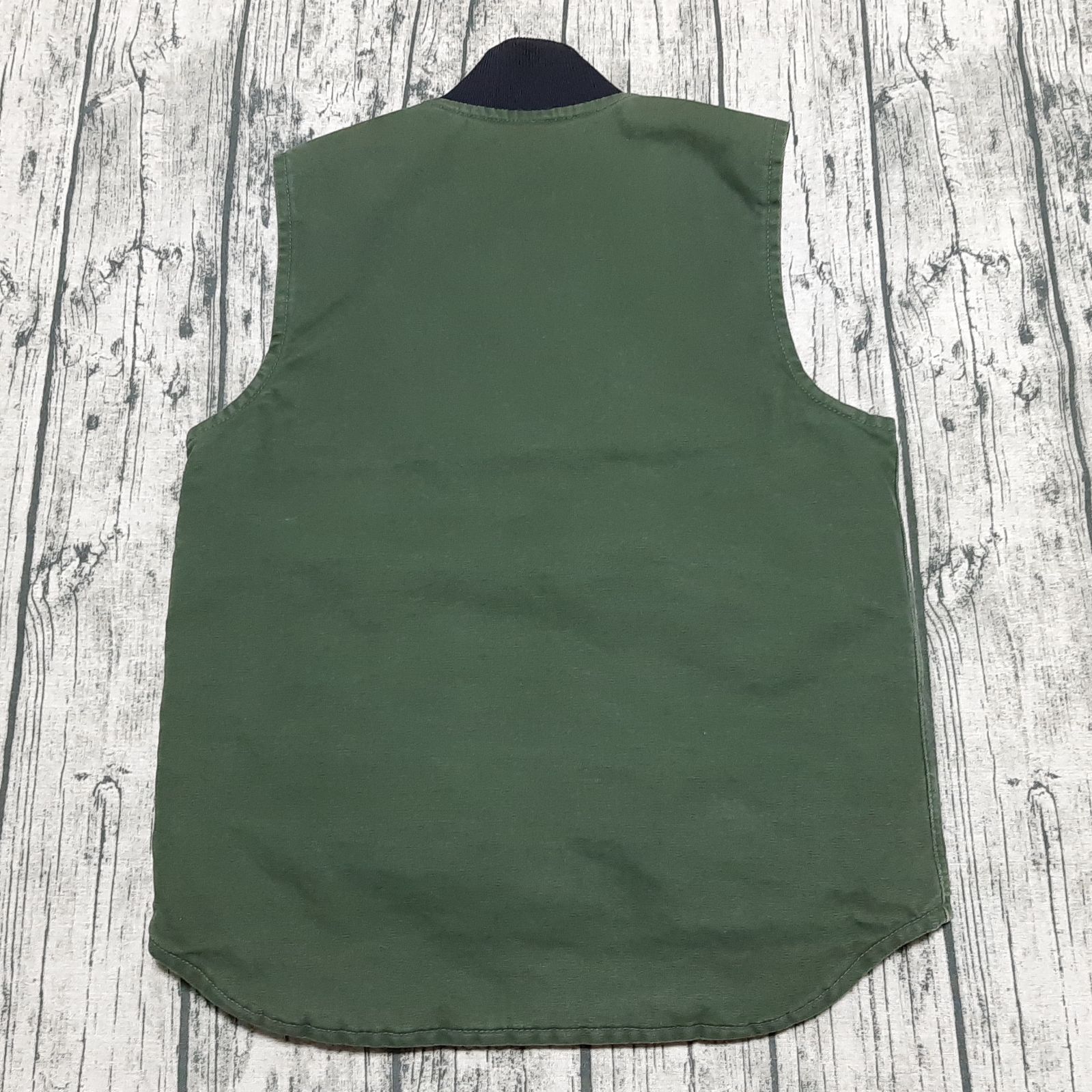 size S】Carhartt Duck Vest Cypress Green カーハート ダックベスト
