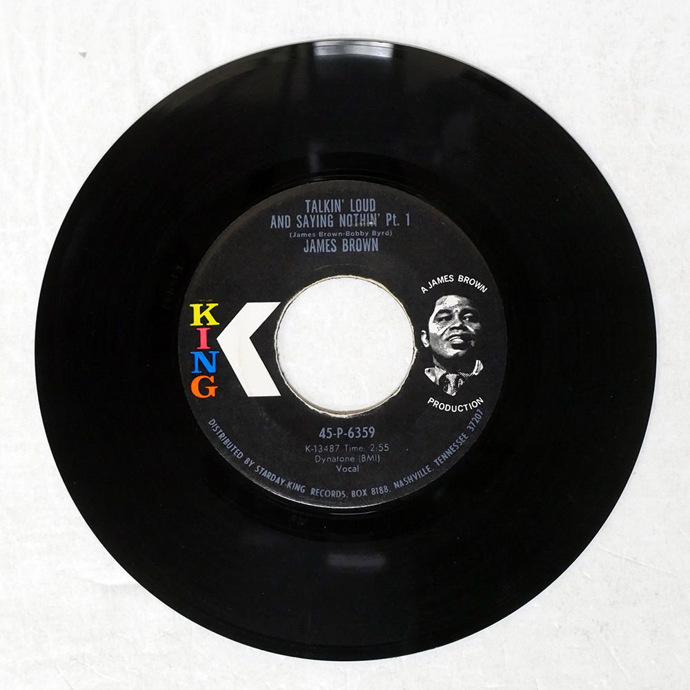 US盤 JAMES BROWN TALKIN LOUD AND SAYING NOTHIN KING 45 P 6359 7
