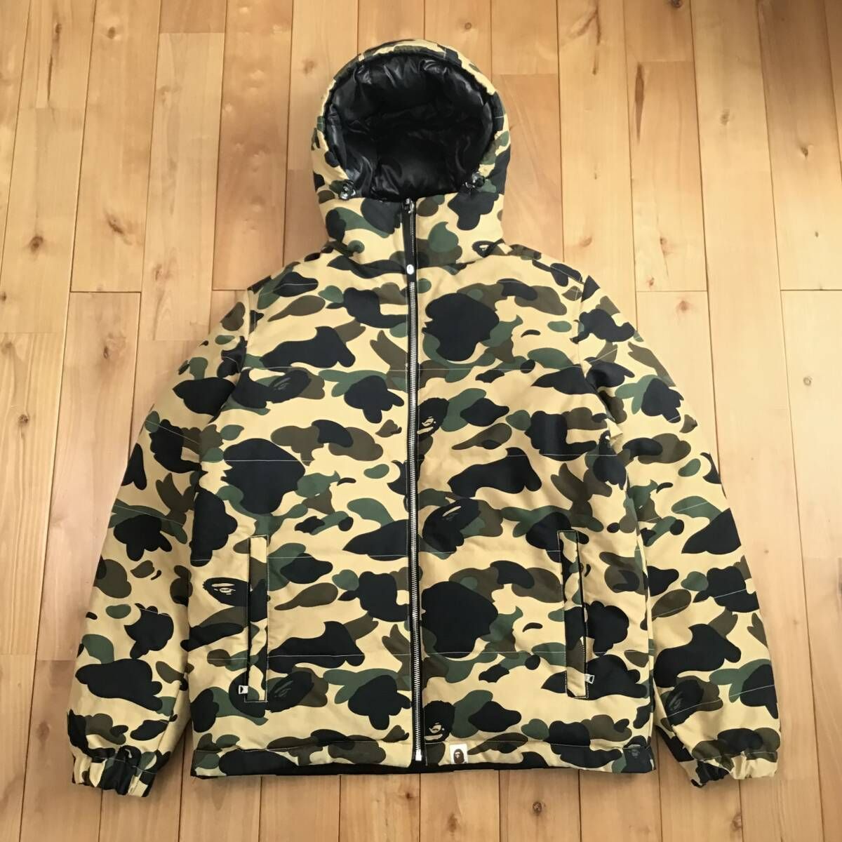 ☆リバーシブル☆ ダウンジャケット Sサイズ a bathing ape BAPE camo