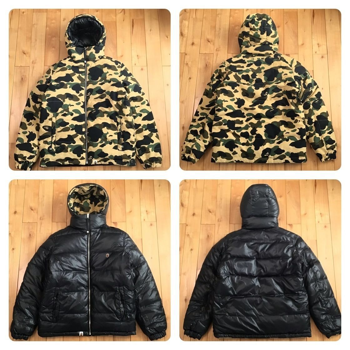 ☆リバーシブル☆ ダウンジャケット Sサイズ a bathing ape BAPE camo