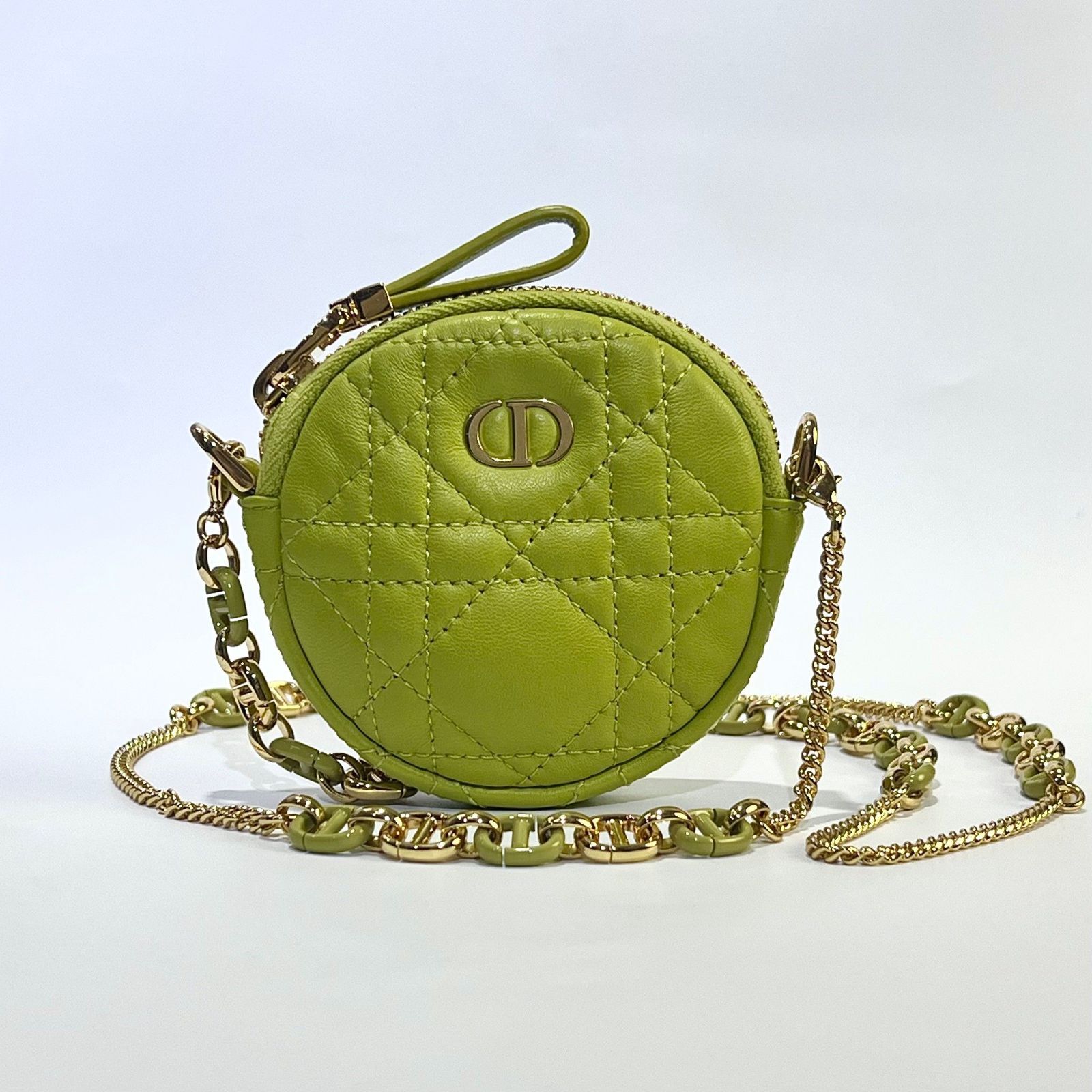 Dior ディオール カナージュ カロ ミニラウンド チェーンショルダー 