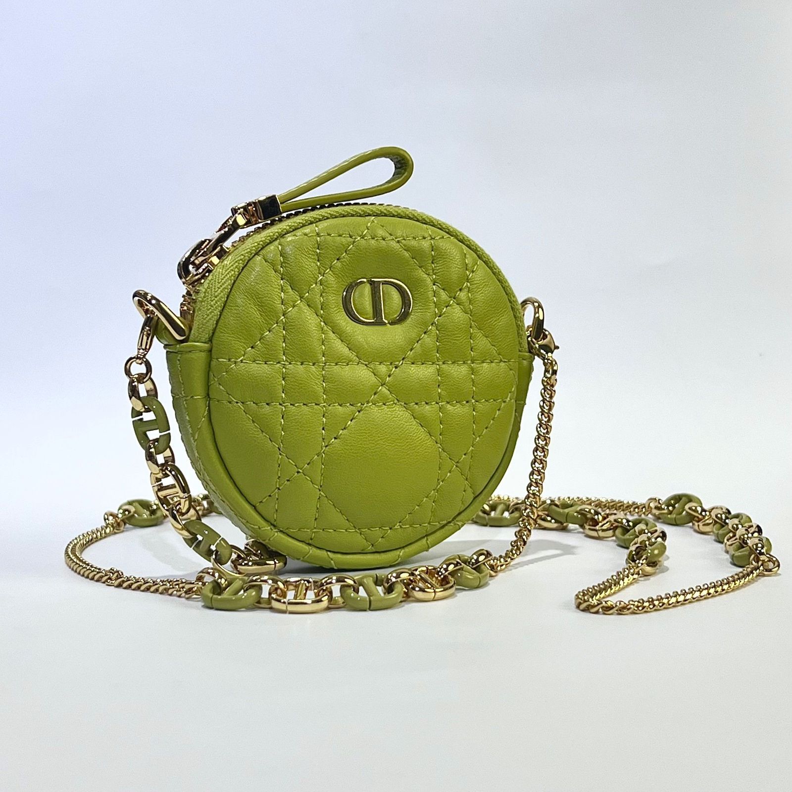 Dior ディオール カナージュ カロ ミニラウンド チェーンショルダー