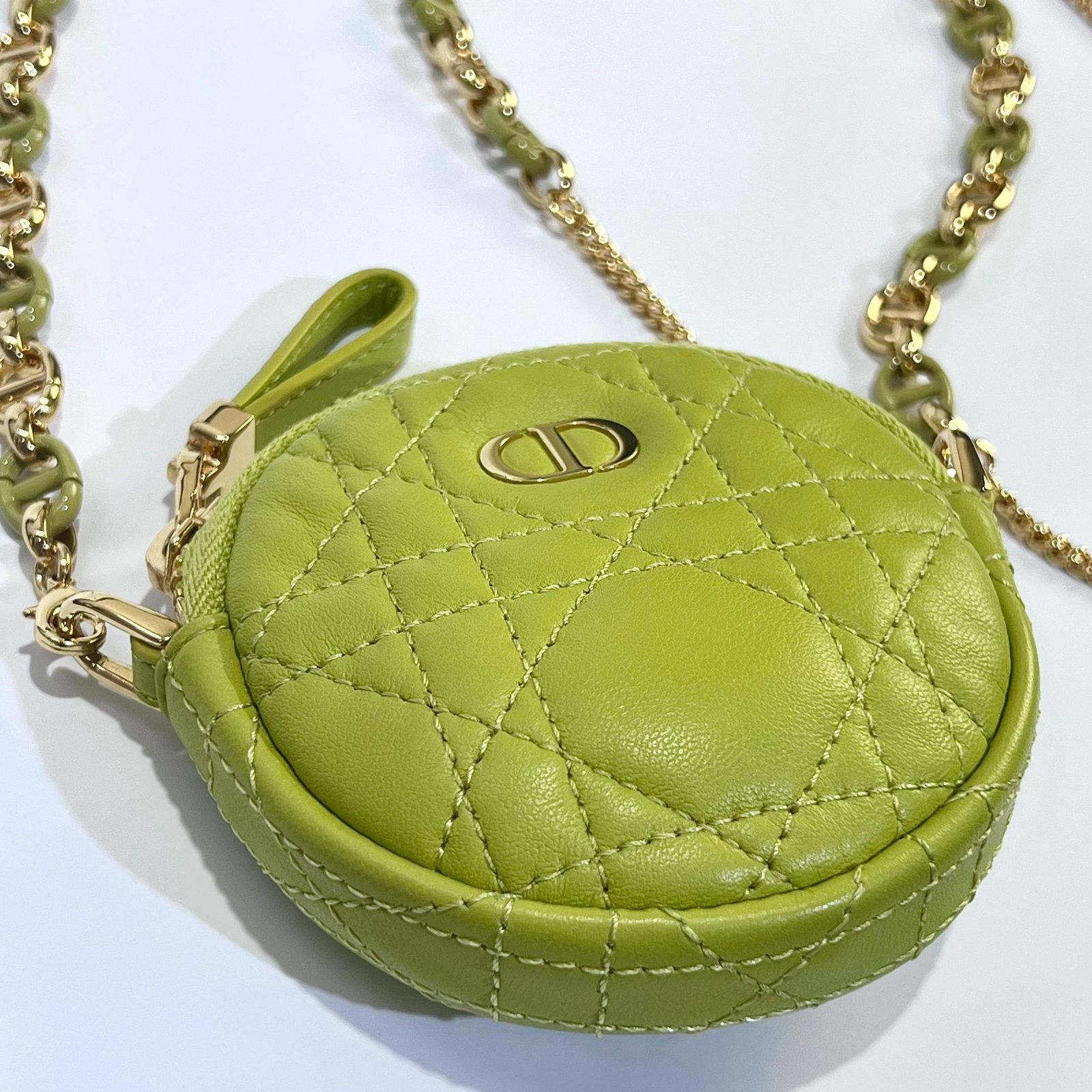 Dior ディオール カナージュ カロ ミニラウンド チェーンショルダー 