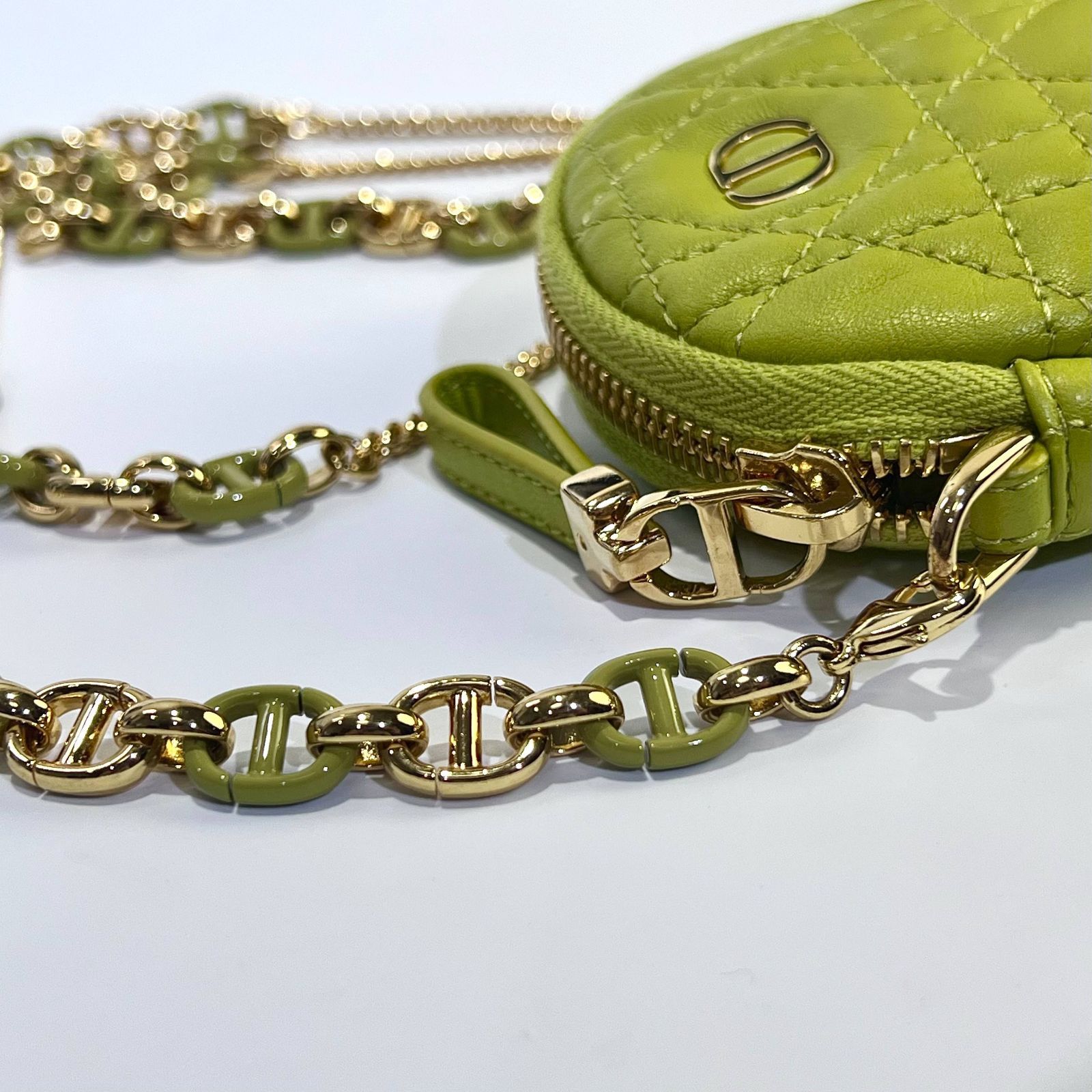 Dior ディオール カナージュ カロ ミニラウンド チェーンショルダー 