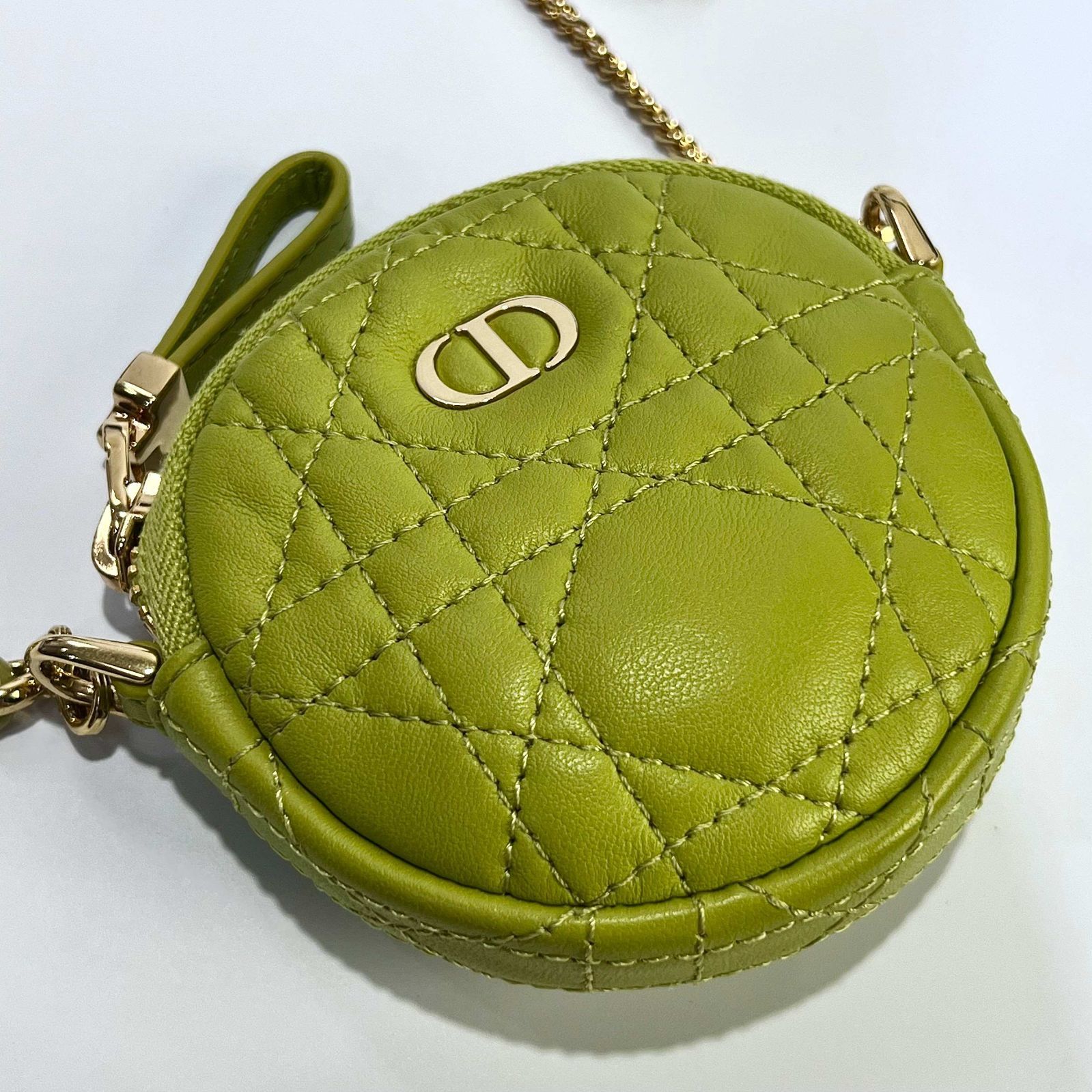 Dior ディオール カナージュ カロ ミニラウンド チェーンショルダー 