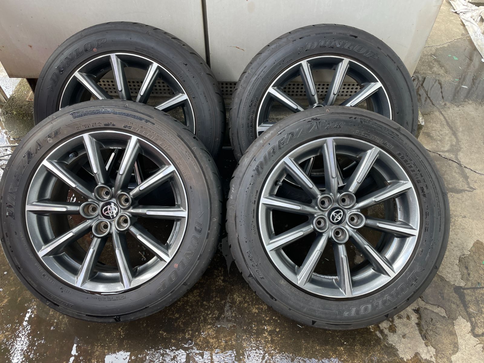 トヨタ 86 ZN 6 ENKEI 16インチ 5 J H PCD 100 48 DUNLOP DIREZZA ZIII 205 55 R 16 品 菅59