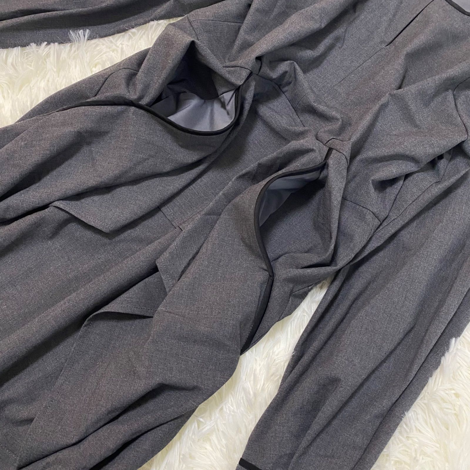 美品】 CLANE クラネ WAIST FRILL ONEPIECE ロング ワンピース フリル