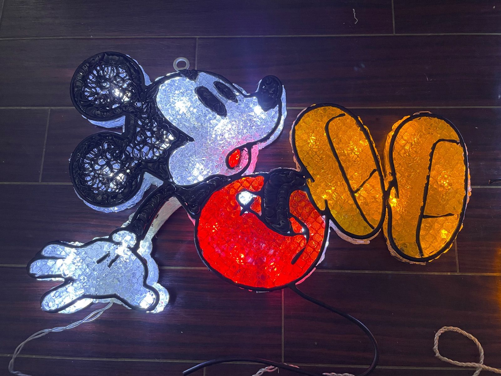 ライト・照明 ディズニー LED のミッキーが光る 2Dスタンドモチーフ