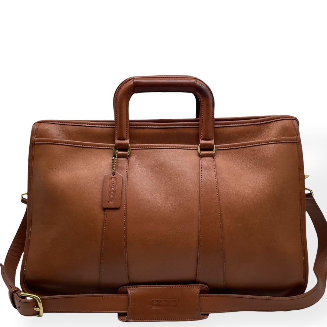 美品 希少 COACH オールドコーチ 2way ブリーフケース USA製 茶 - メルカリ
