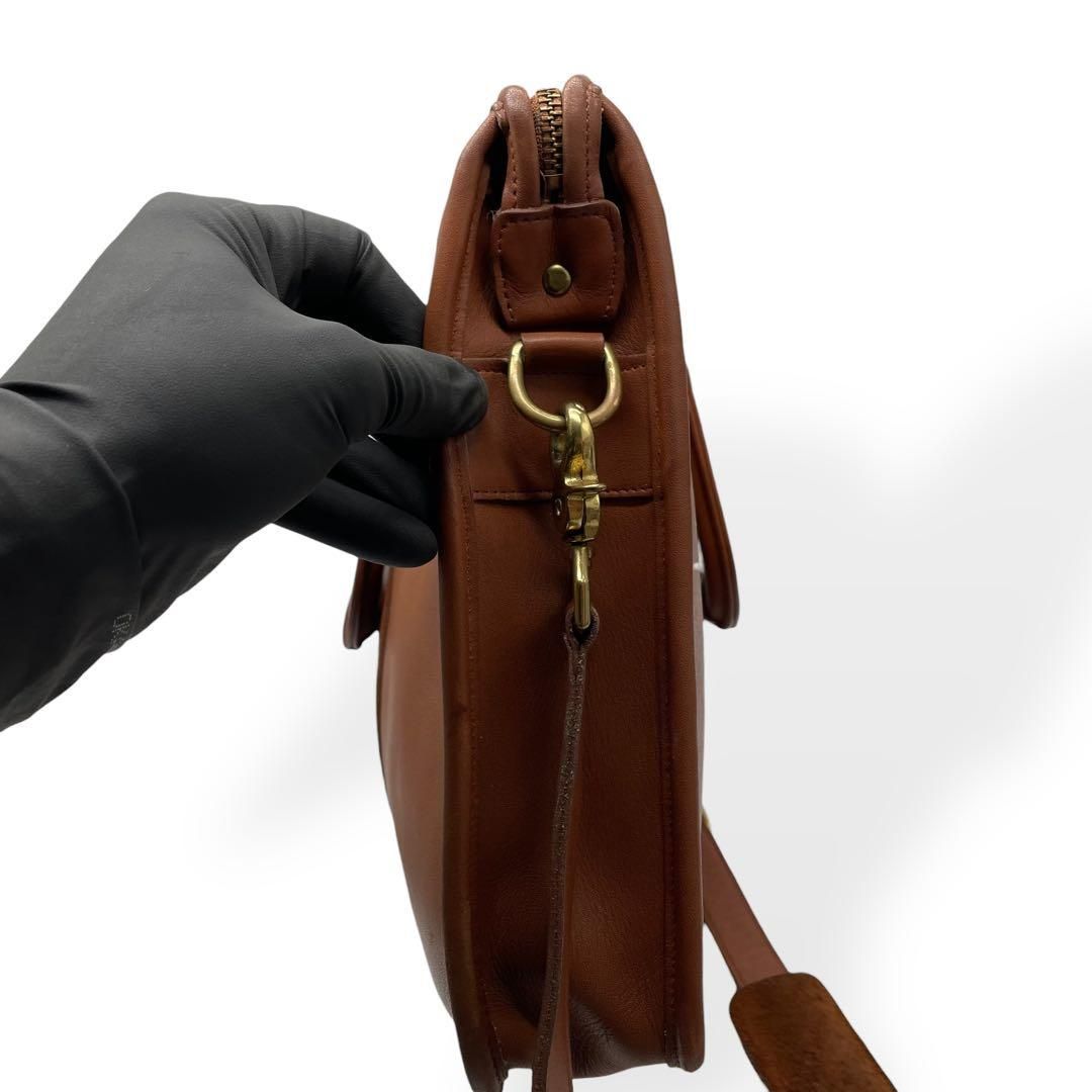 美品 希少 COACH オールドコーチ 2way ブリーフケース USA製 茶 - メルカリ
