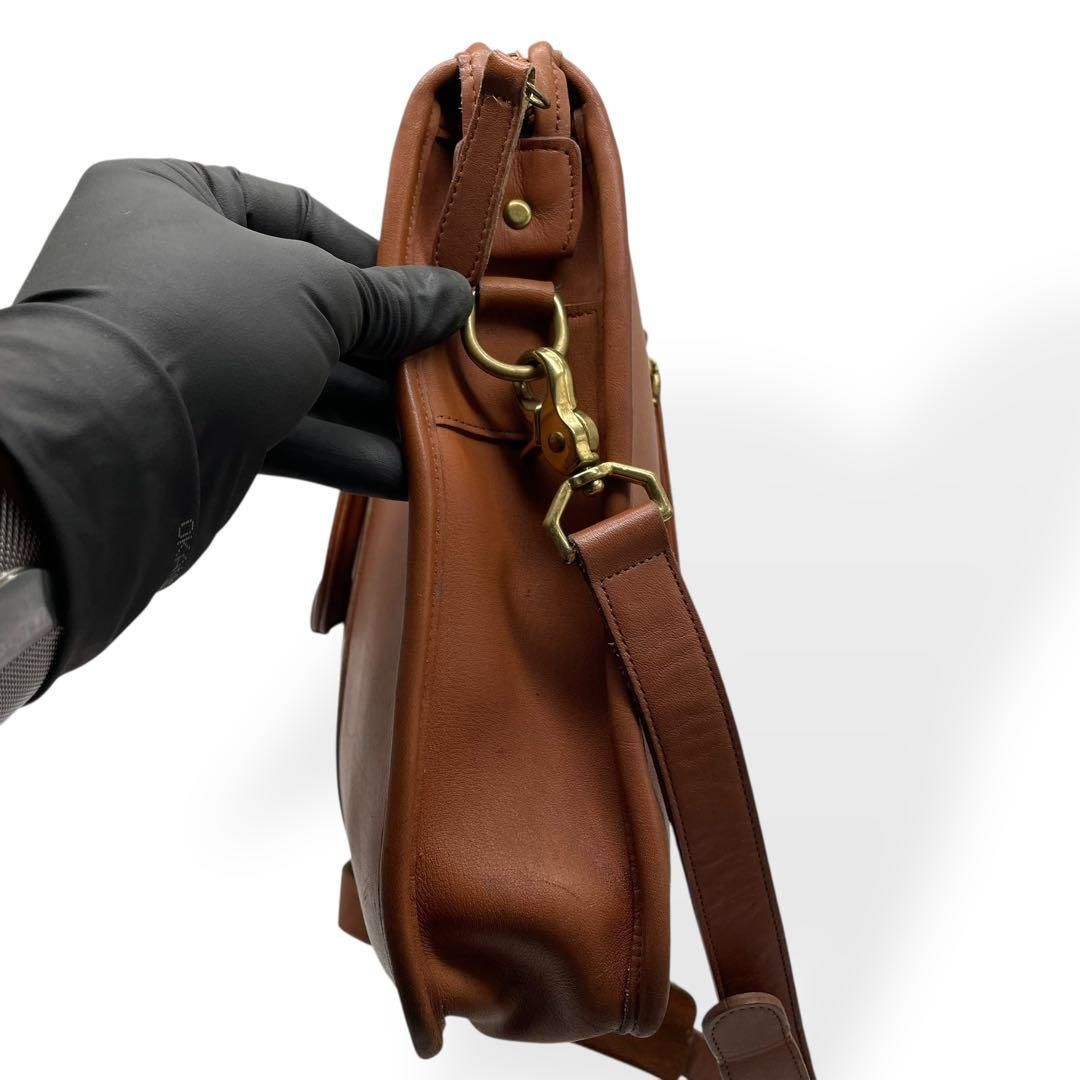 美品 希少 COACH オールドコーチ 2way ブリーフケース USA製 茶 - メルカリ
