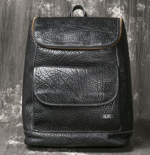 メンズ バイソンレザー バックパック ビジネス 旅行