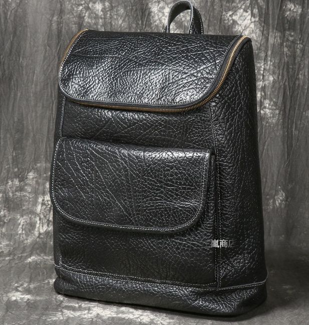 メンズ バイソンレザー バックパック ビジネス 旅行