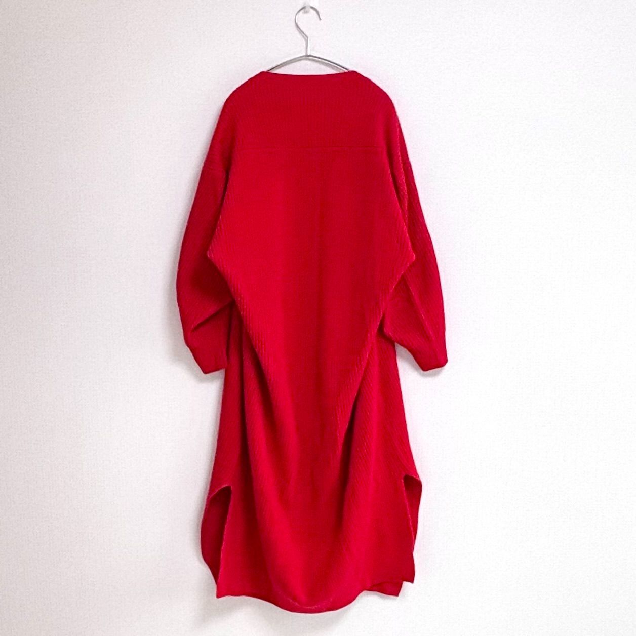 極美品 ナゴンスタンス nagonstans Vネック カシミヤ混 ロングニット