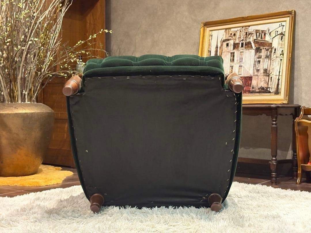 maruni マルニ木工 一人掛けソファ ボタンダウン ファブリック IG