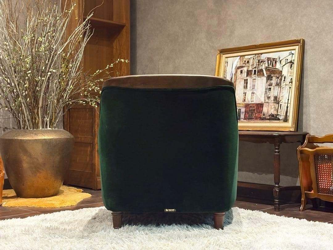 maruni マルニ木工 一人掛けソファ ボタンダウン ファブリック IG