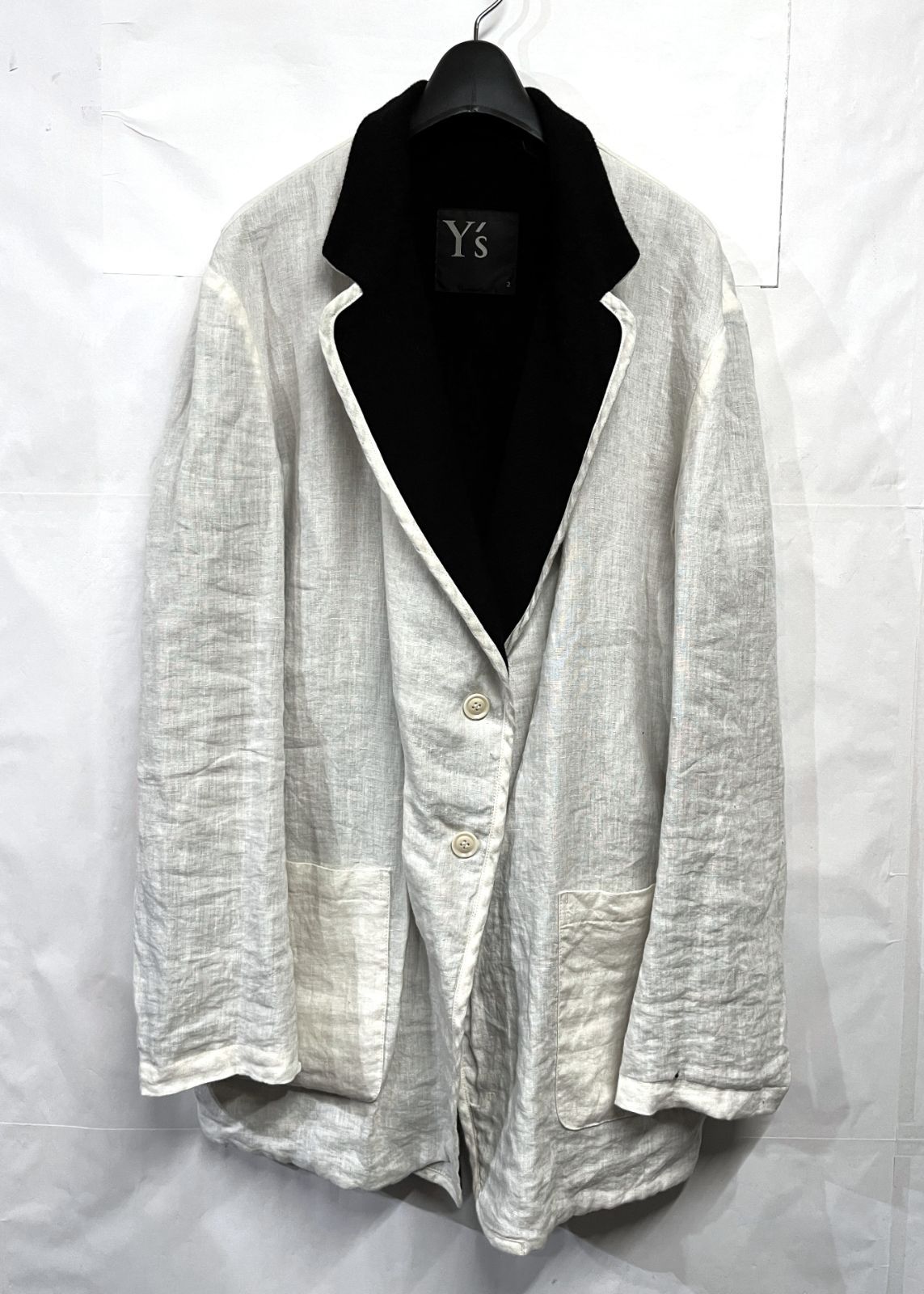 希少✨Y'sワイズ ヨウジヤマモト リネン テーラードジャケット Yohji Yamamoto Y's｜ヨウジヤマモト ワイズ リバーシブル リネン