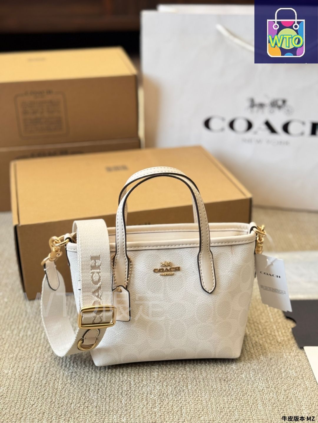 今日 COACH City Mini Tote Bag コーチ シティ ミニ トートバッグ-WTO輸入2