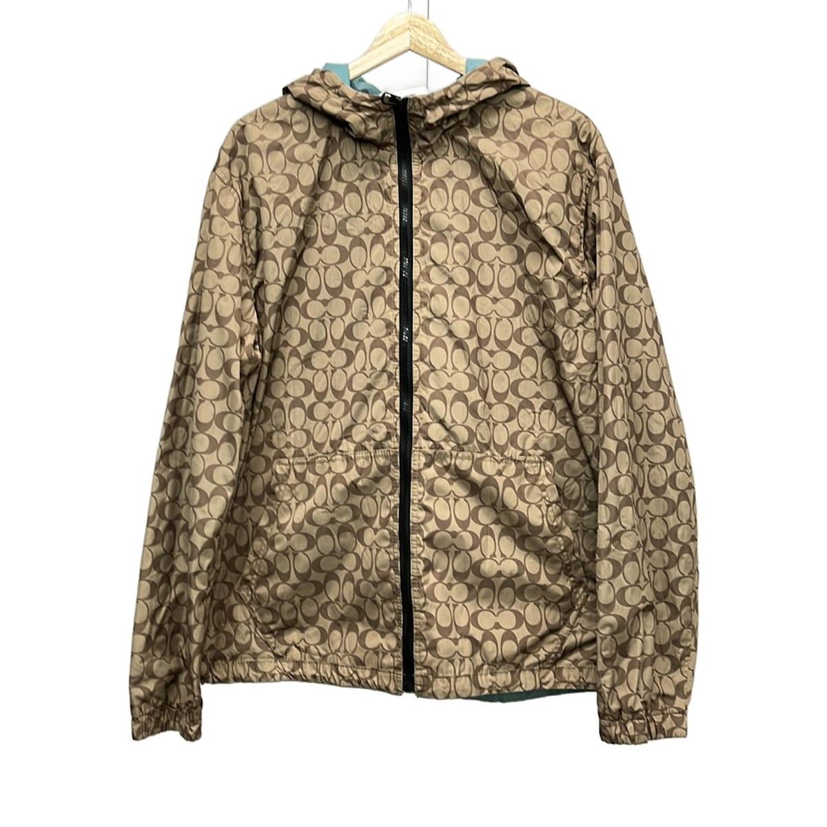 新品 定価104500円 コーチ リバーシブル フルジップ ウインドブレーカー COACH(コーチ) ブルゾン メンズ美品 リバーシブル フルジップ ウインド