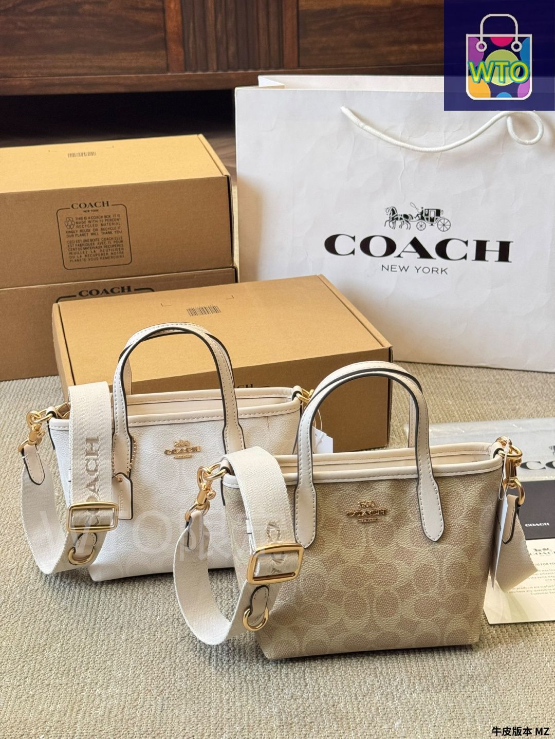 今日 COACH City Mini Tote Bag コーチ シティ ミニ トートバッグ-WTO輸入2