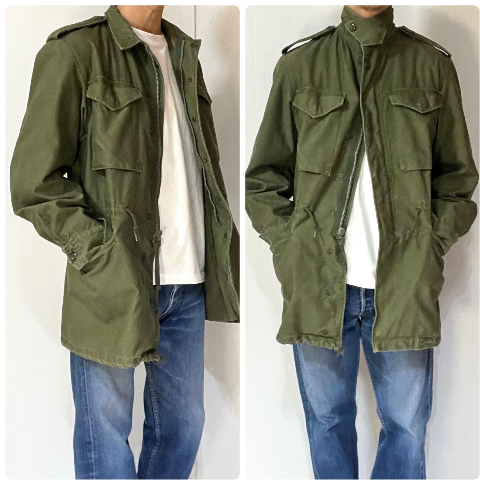 60s U.S.ARMY アメリカ軍 米軍実物 M1951 M51 フィールドジャケット S 