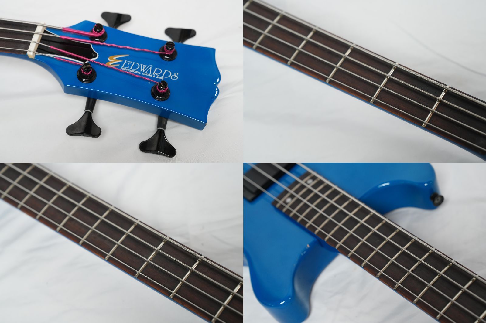 ☆EDWARDS by ESP☆E-J-78TV LUNA SEA Jモデル ブルー 状態良好 本体