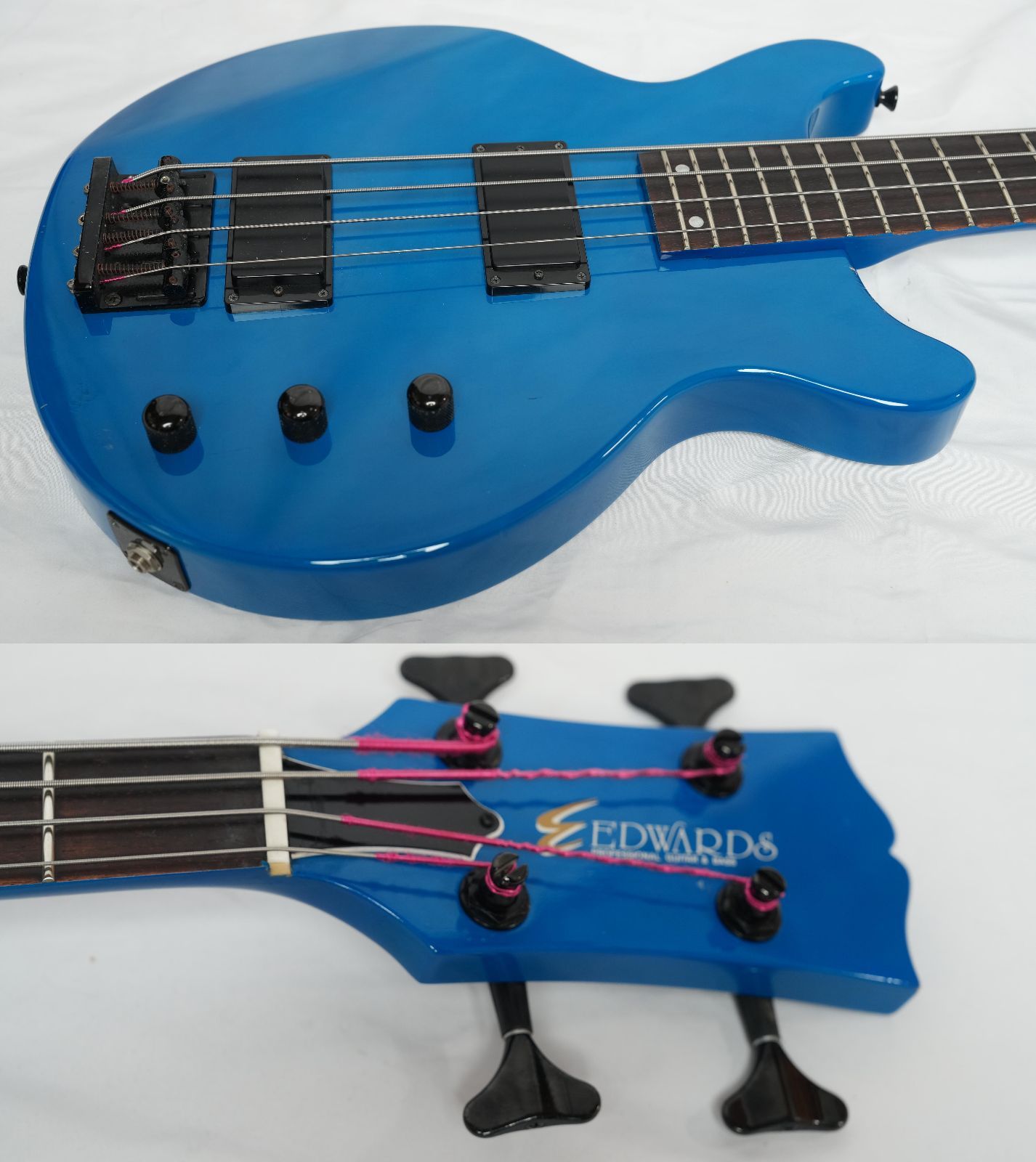 ☆EDWARDS by ESP☆E-J-78TV LUNA SEA Jモデル ブルー 状態良好 本体