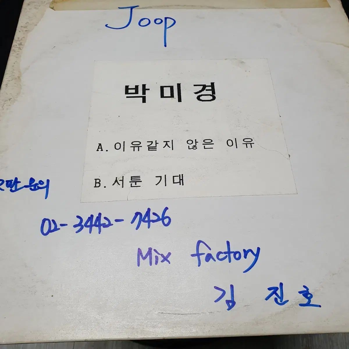 パク ミギョン DJ プロモーション用 LP 理由のようです ない 離乳