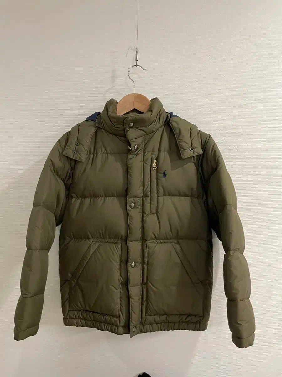 ポロ ラルフローレン カーキ色 キッズ ダウン 12-14 サイズ