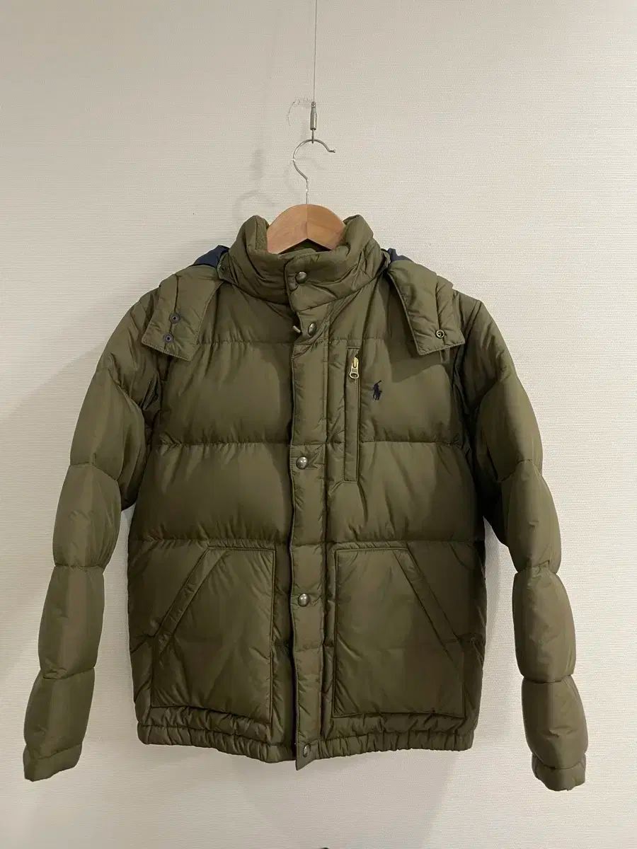 ポロ ラルフローレン カーキ色 キッズ ダウン 12-14 サイズ