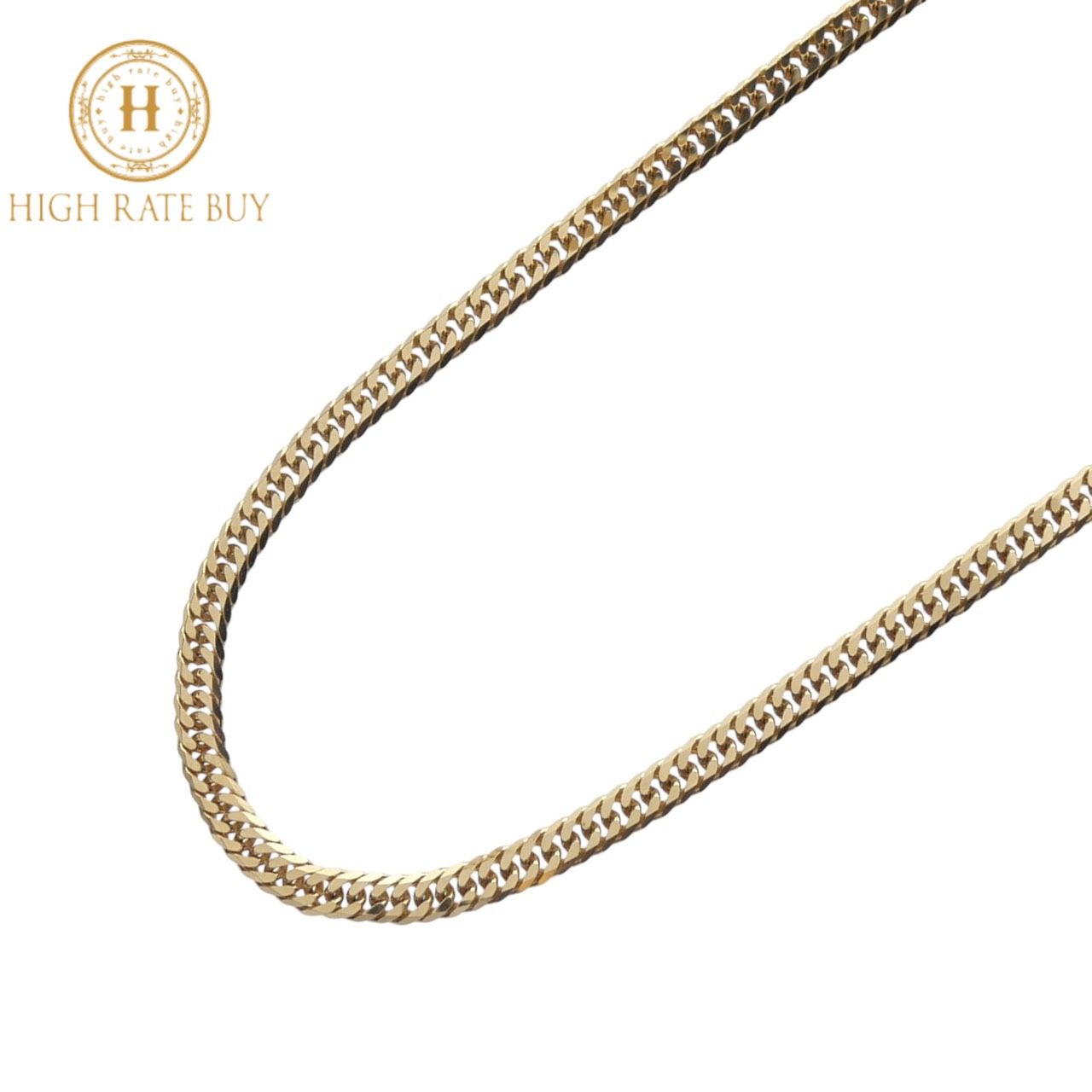 喜平ネックレス K 18 18金 750 6面ダブル 20.6 g 50 cm 3.7 mm キヘイ チェーン 金ネックレス 造幣局検定マーク 20 60 メンズ