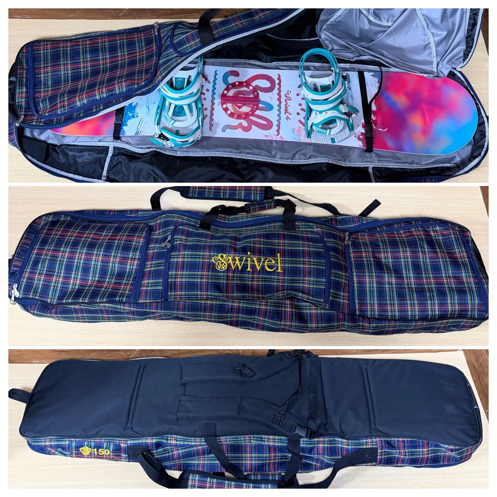 美品 SWIVEL スウィベル レディーススノーボード 4点セット ボード