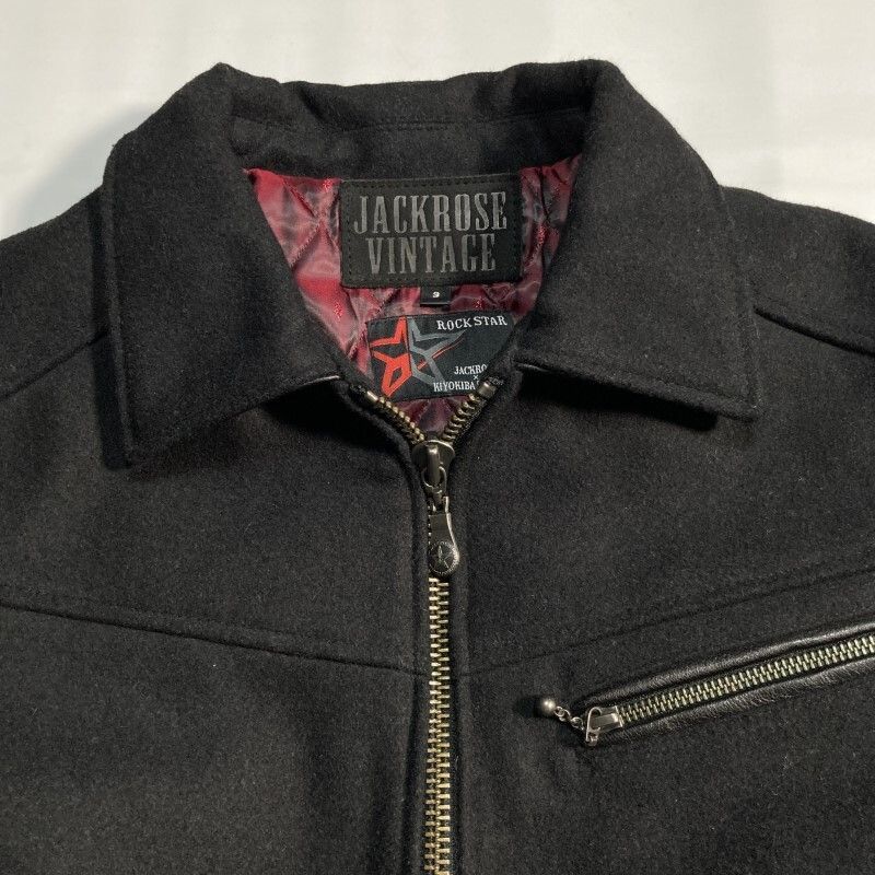 ジャックローズ×清木場俊介☆入手困難☆山羊革レザー袖スタジャン