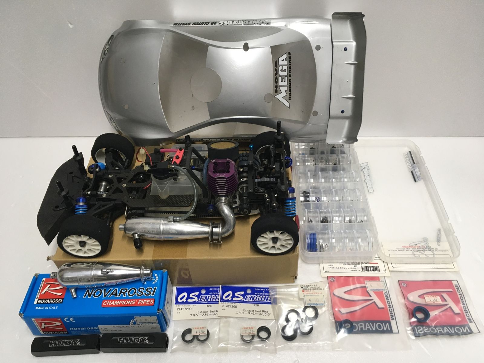 京商 V-One RRR 4 WD エンジン ラジコンカー 未チェック 品 囗G