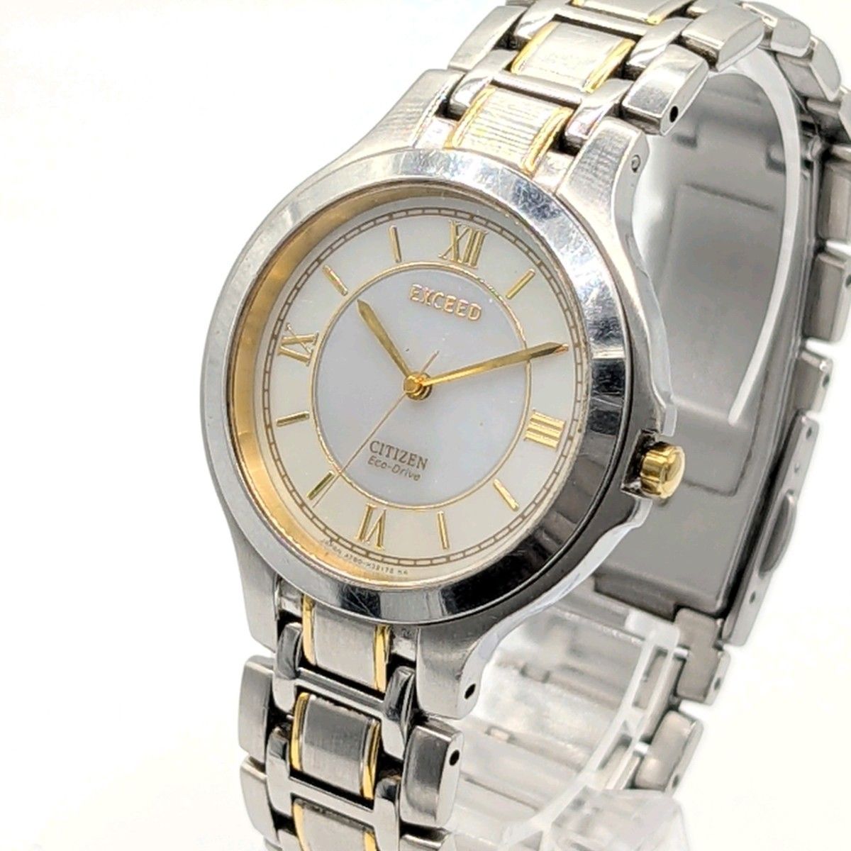 美品　CITIZEN　シチズン　エクシード　シルバー　ゴールド　ソーラー　メンズ 楽天市場】シチズン エクシード 電波ソーラー CB1084-51A CITIZEN