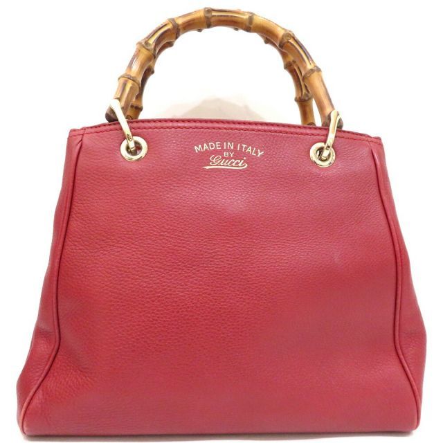 中古 グッチ ハンドバッグ ショルダーバッグ 336032 Bランク バンブー