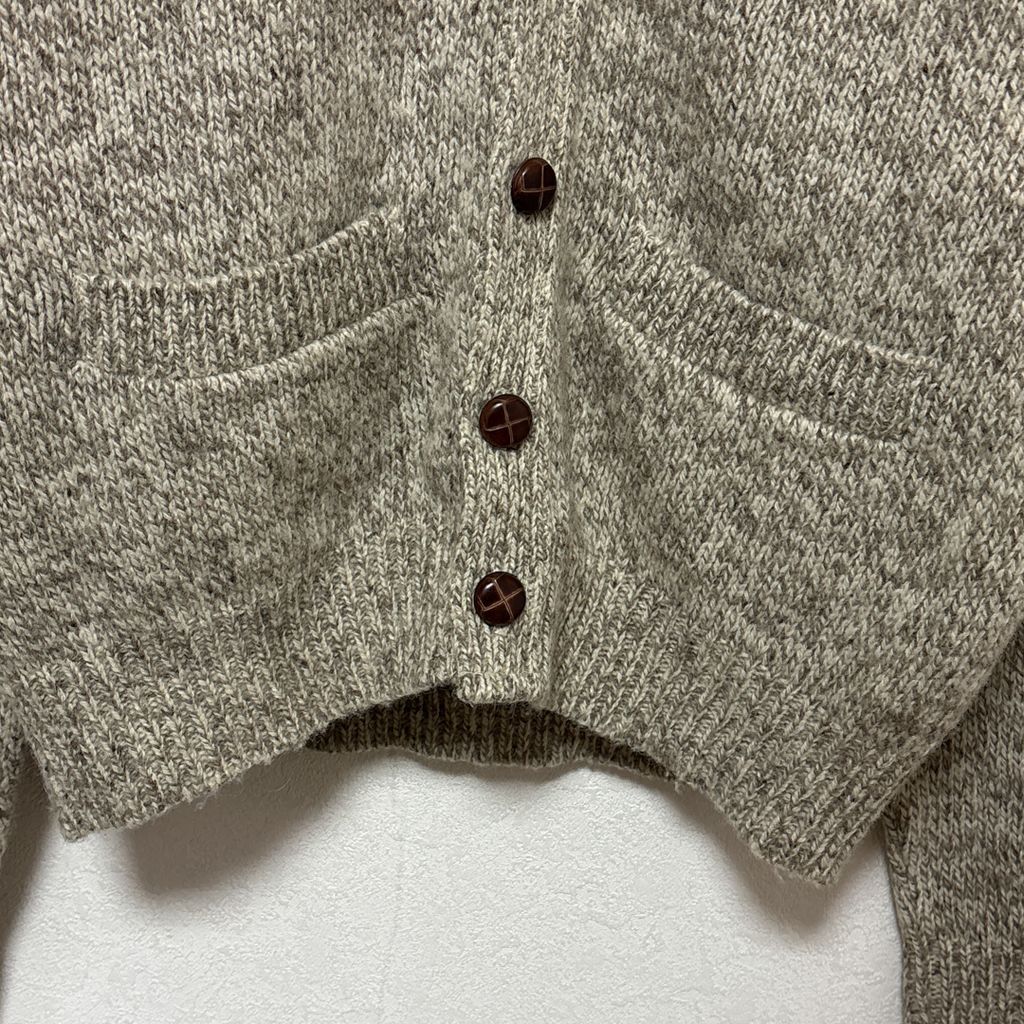 L.L.Bean 80～90 s ウールカーディガン S-3560 五分袖 七分袖 カーディガン ボレロ アンサンブル