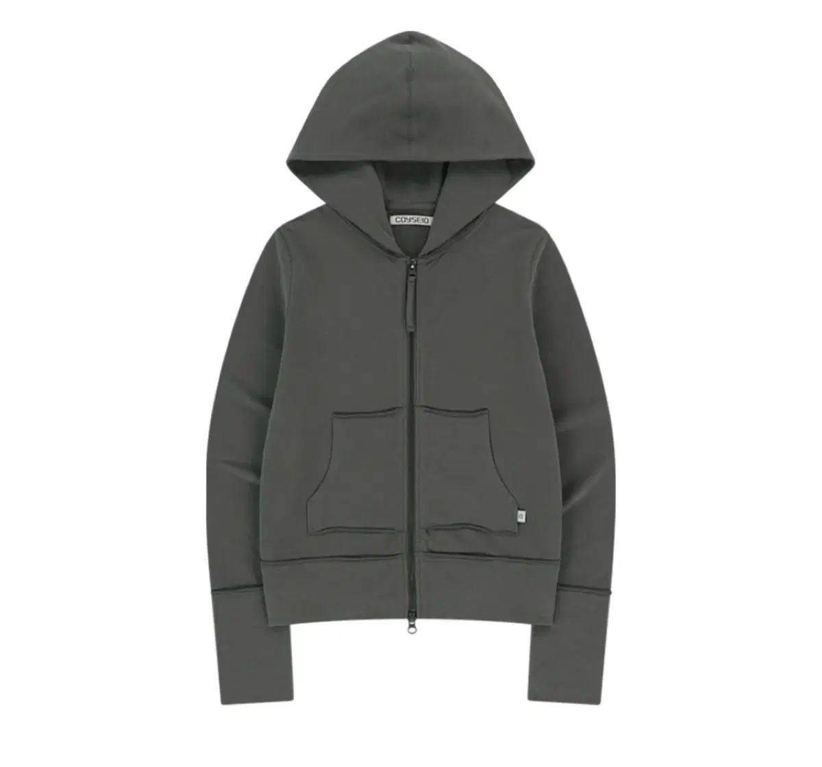 ISSEY MIYAKE イッセイミヤケ スティッチ WHO S ジップアップ チャコール Tシャツ