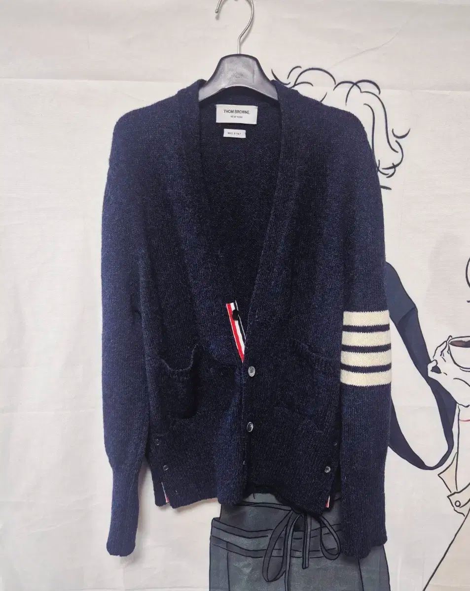 トム ブラウン シェットランドカーディガン