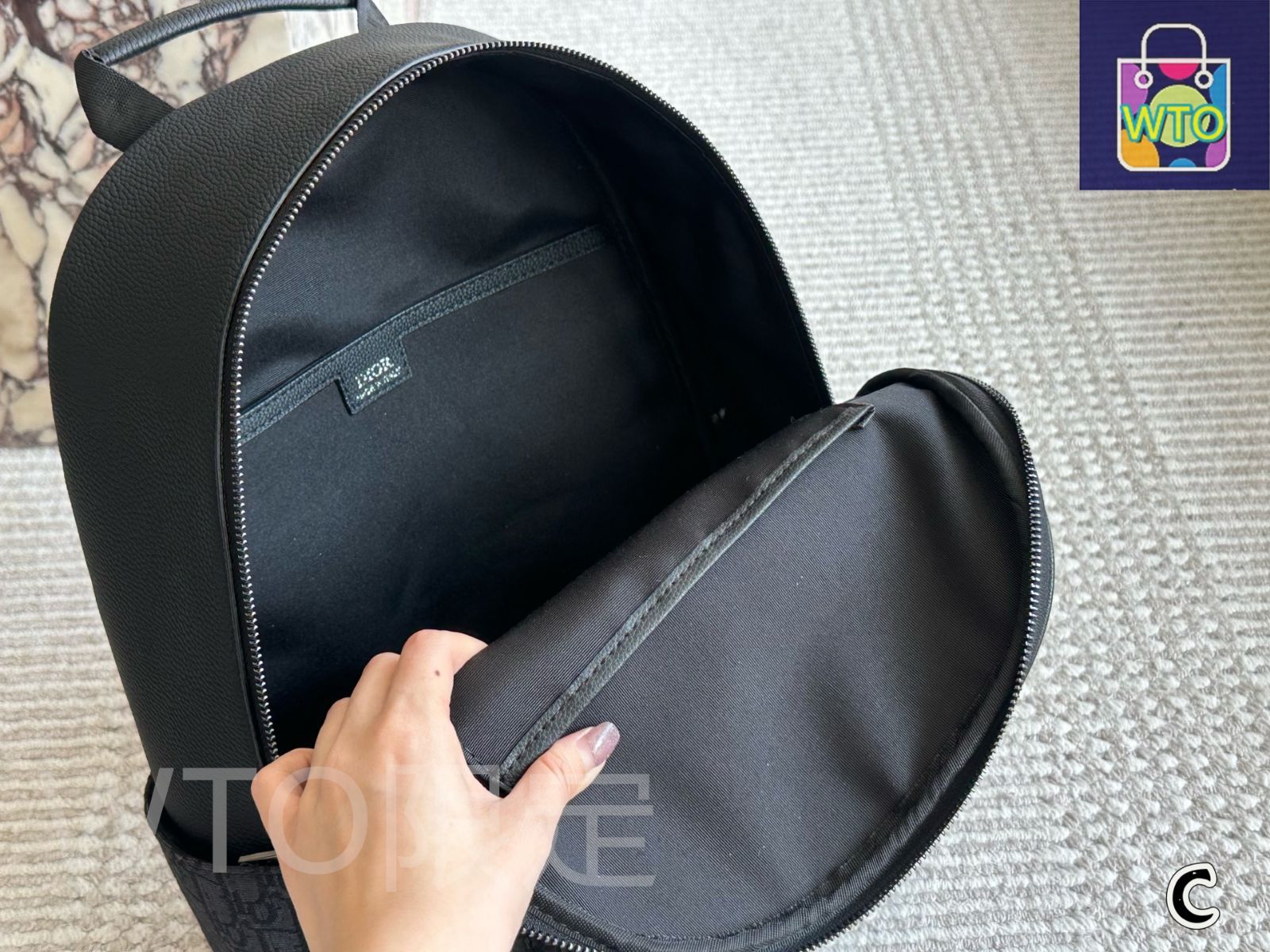 今日特価】Dior ディオール バックパック オブリーク プリント 32×42cm