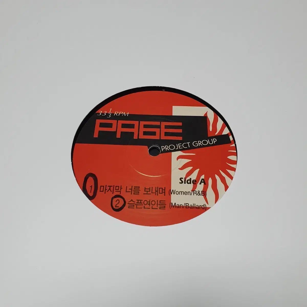 ページ数 PAGE DJ プロモーション用 LP The First あなた 送信中