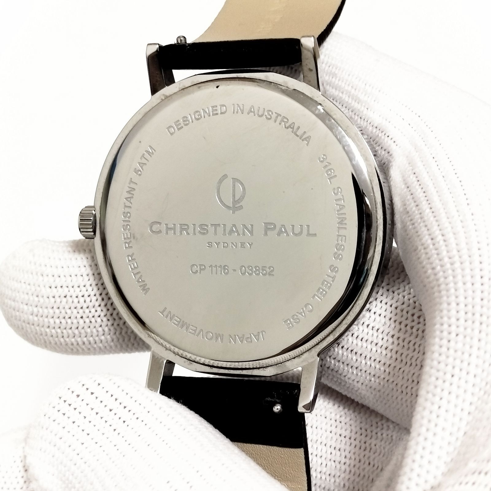 CHRISTIAN PAUL マーブル文字盤 43mm クォーツ 電池交換済 美品 - メルカリ
