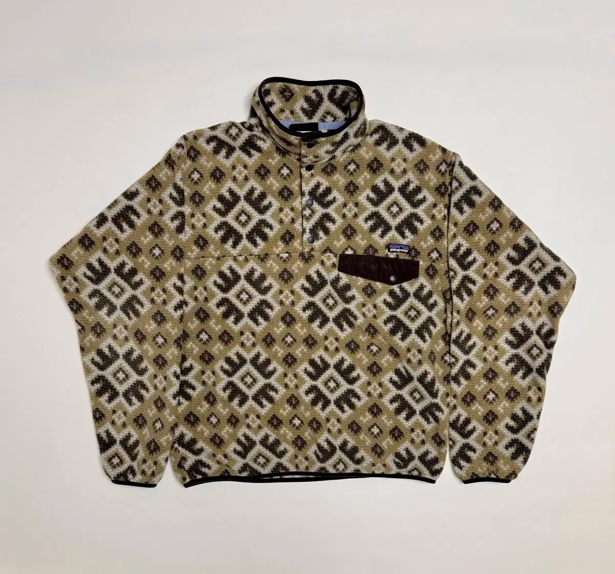 M パタゴニア Synchilla シンチラ フリース ブラウン アズテック