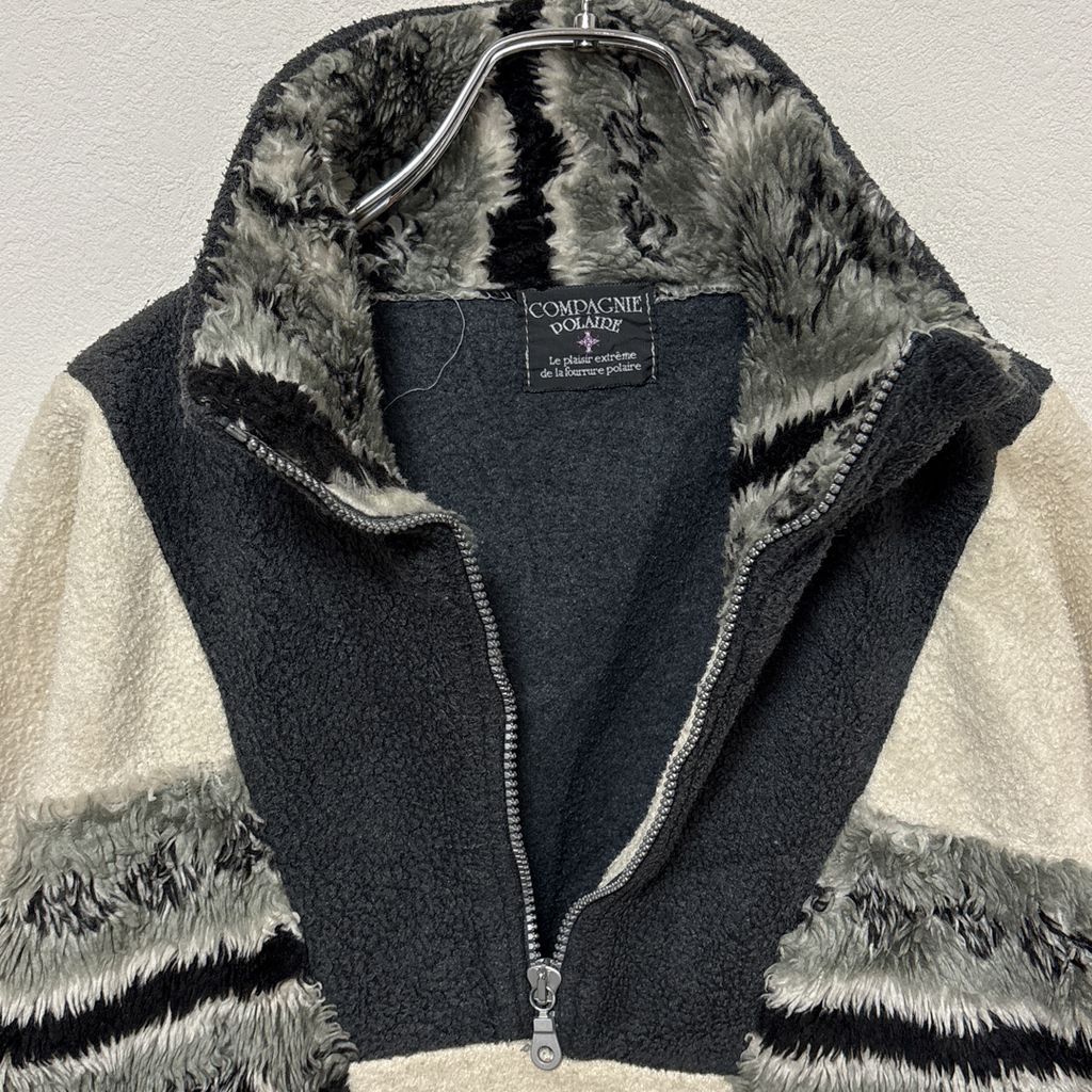 アニマル刺繡 アノラックボアフリースジャケット