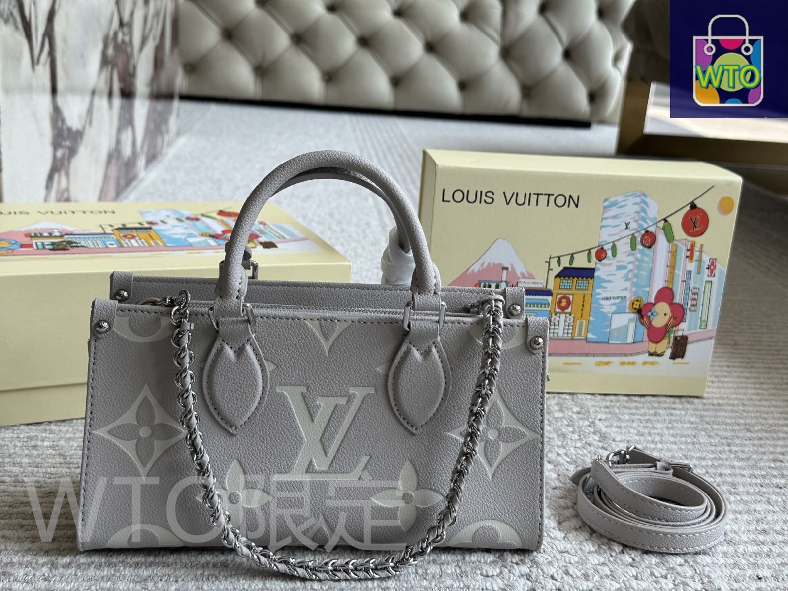 今日特価】Luxury Foldable Gift Box Edition Lv Onthego Original