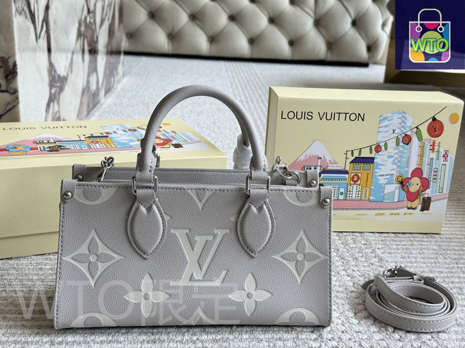今日特価】Luxury Foldable Gift Box Edition Lv Onthego Original