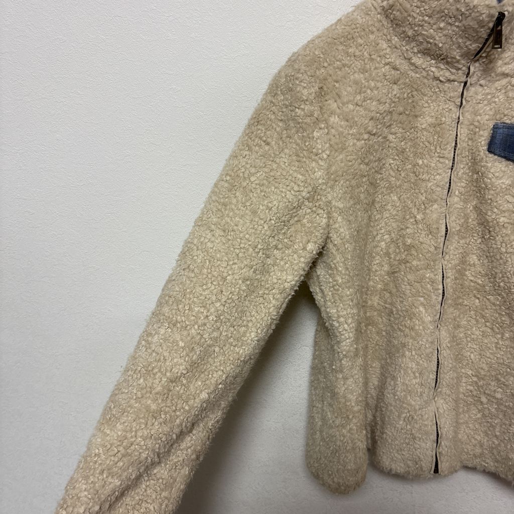 チェック ボアフリースジャケット