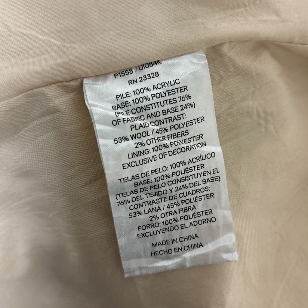 チェック ボアフリースジャケット